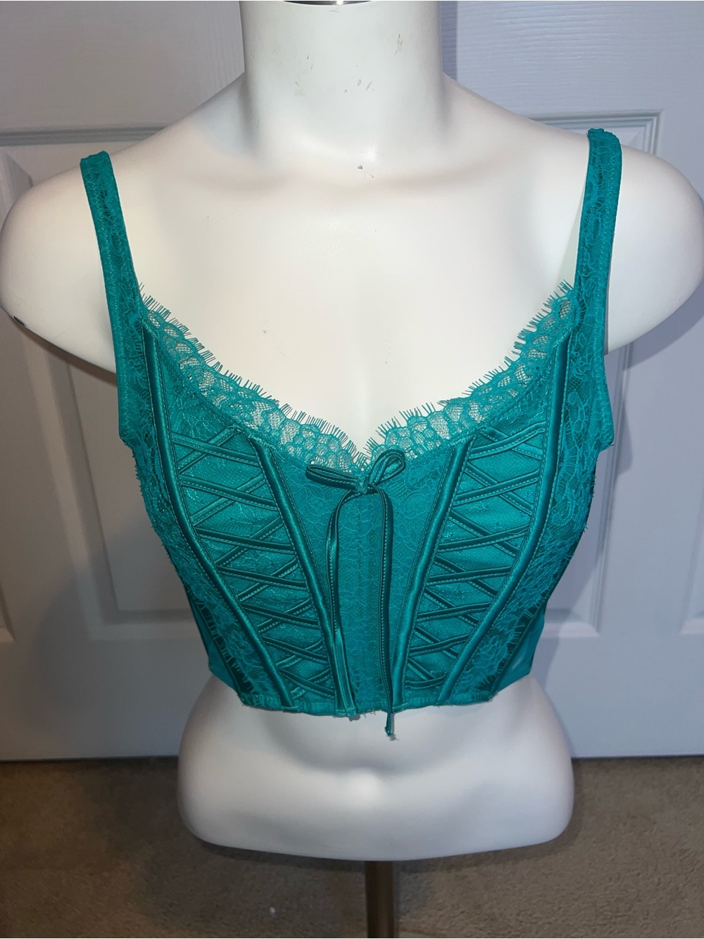Victoria’s Secret Size Small Teal Lace Corset
